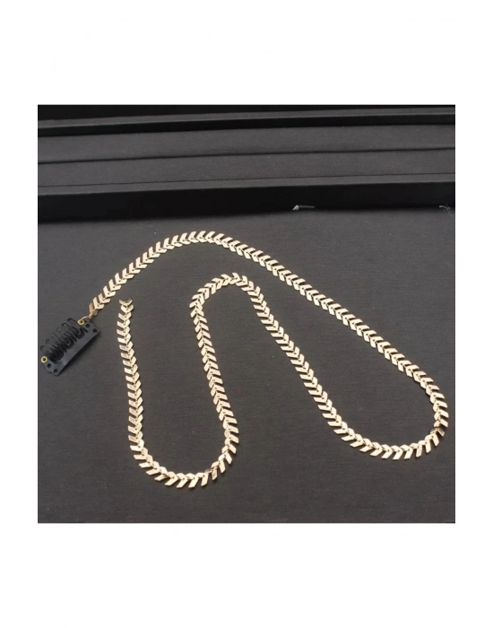 Vintage Zincir Model Çıtçıtlı Topuz Tokası