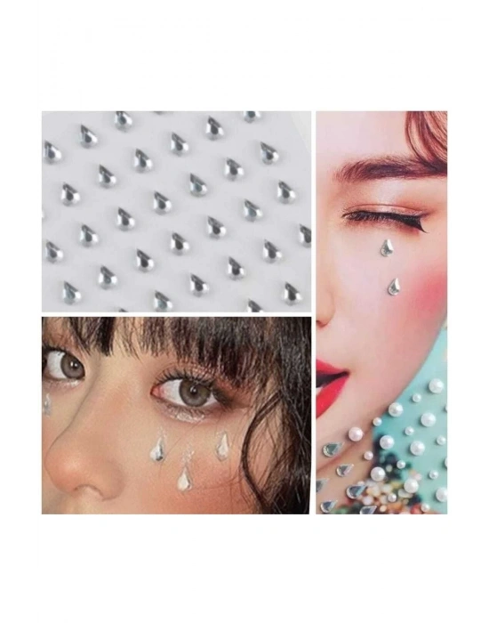 Vintage Damla Model 100 Adet Yüz Ve Vücut Taşı Sticker Taş