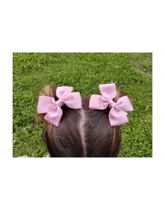 Lily Pembe Renk Ikili Fiyonk Toka Okul Tokası 23 Nisan Tokası