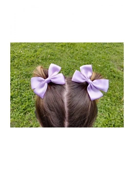 Lily Lila Renk Ikili Fiyonk Toka Okul Tokası 23 Nisan Tokası