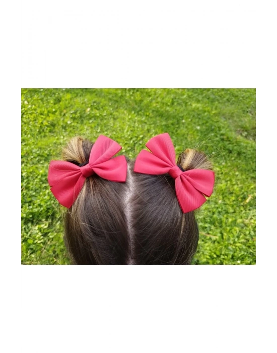 Lily Koyu Kırmızı Ikili Fiyonk Toka Okul Tokası 23 Nisan Tokası