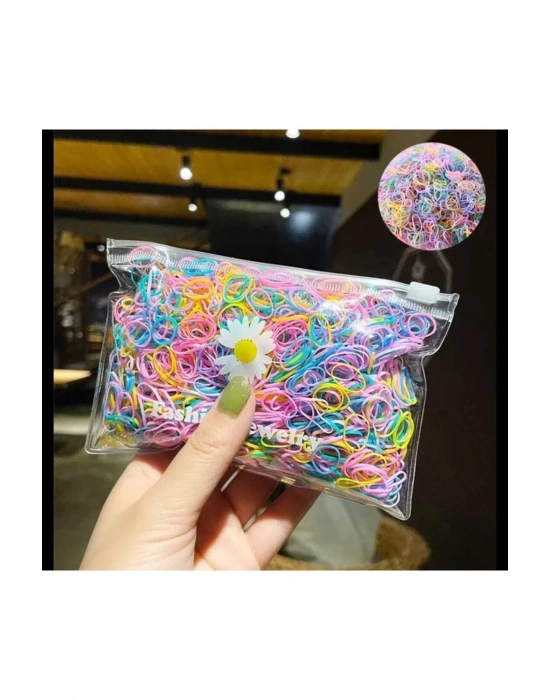 Şeffaf Çantalı Lily Saç Örgü Lastiği Perma Lastiği Çocuk Tokası