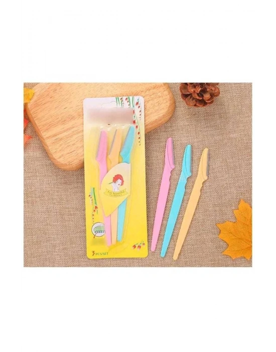 3&#39;lü Kaş Şekillendirici Kaş Ve Yüz Traş Bıçağı