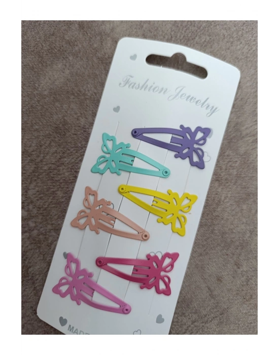 Lily 5 Adet Yıldız Model Çıtçıt Çocuk Tokası