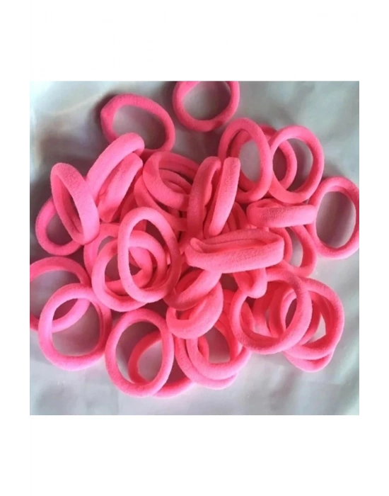 Lily 30 Adet Neon Pembe Havlu Toka Çocuk Ve Yetişkin Tokası Çap 3 Cm