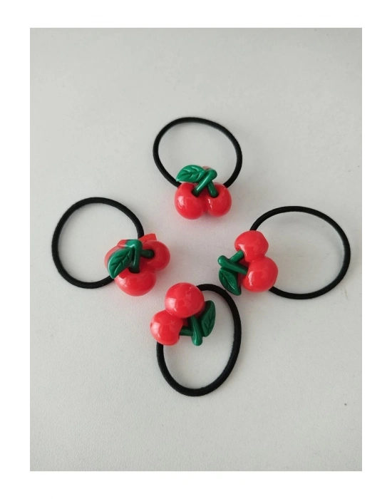 Lily 4 Adet Kiraz Toka Kız Çocuk Tokası Okul Tokası