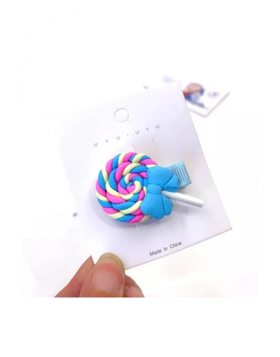 Lily Bir Adet Mavi Renk Lolipop Pens Toka