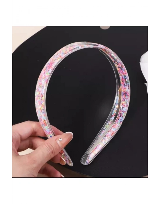 Lily Kız Çocuk Pembe Renk Pullu Taç