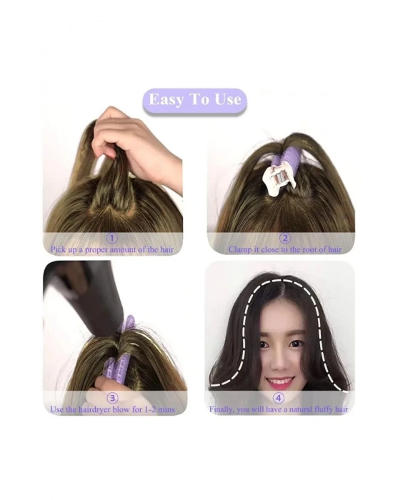 Vintage 2 Adet Saç Şekillendirici Hacim Tokası Saç Kabartma Tokası Bigudi