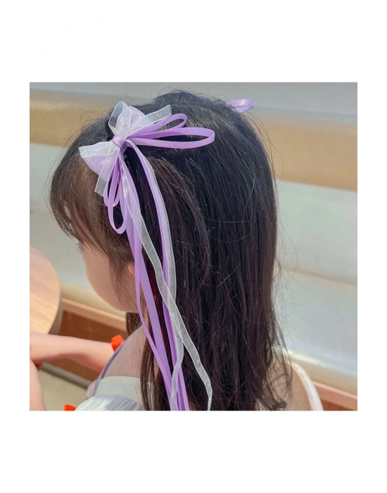 Lily Kız Çocuk Lila Renk Lolita Toka 23 Nisan Tokası Okul Tokası Gösteri Tokası Tören Tokası