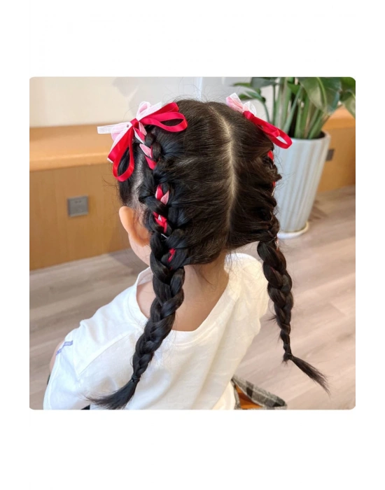 Lily Kız Çocuk Kırmızı Renk Lolita Toka 23 Nisan Tokası Okul Tokası Gösteri Tokası Tören Tokası