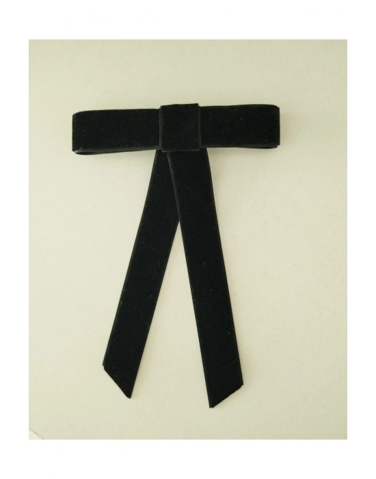 Vintage Minimal Kadife Otomatik Klipsli Toka