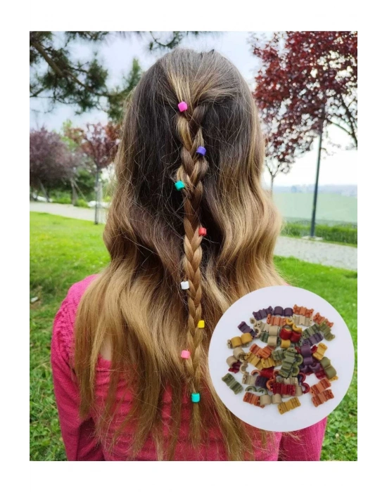 Lily Vintage Sonbahar Renkleri 20 Adet Saç Örgü Boncuğu