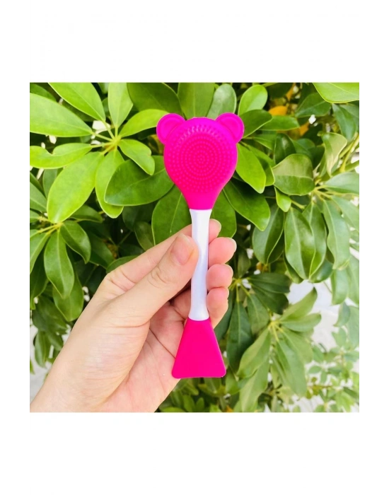 Silikon Yüz Temizleme Fırçası Ve Maske Sürme Aparatı