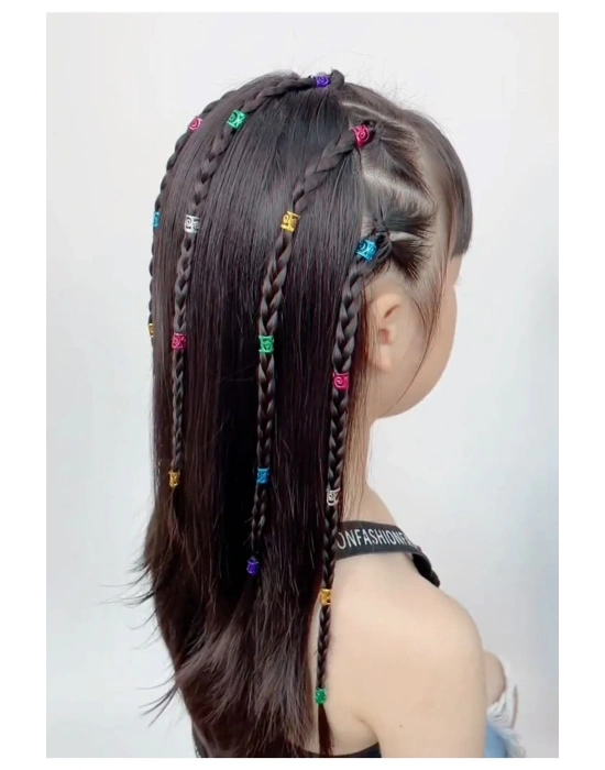 Lily 10 Adet Karışık Renk Saç Küpesi