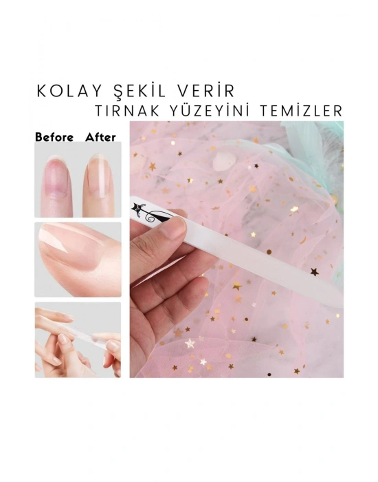 Tırnak Törpüleme Aleti Cam Malzeme Parlatma Manikür & Pedikür