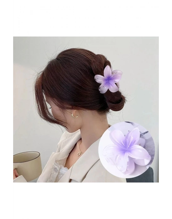 Büyük Boy Vintage Çiçek Mandal Toka Lotus Çiçeği Çiçek mandal toka