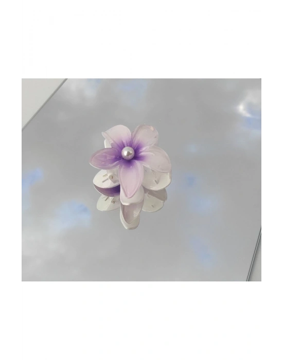 Vintage Çiçek Mandal Toka Lotus Çiçeği Tokası