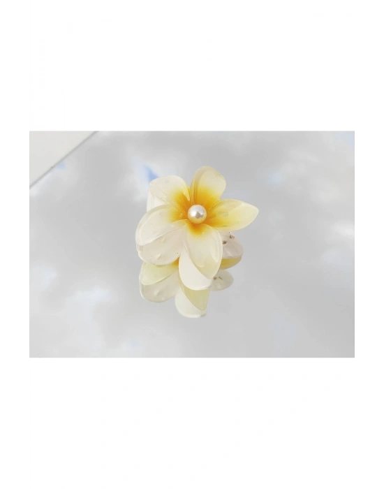 Vintage Çiçek Mandal Toka Lotus Çiçeği Tokası