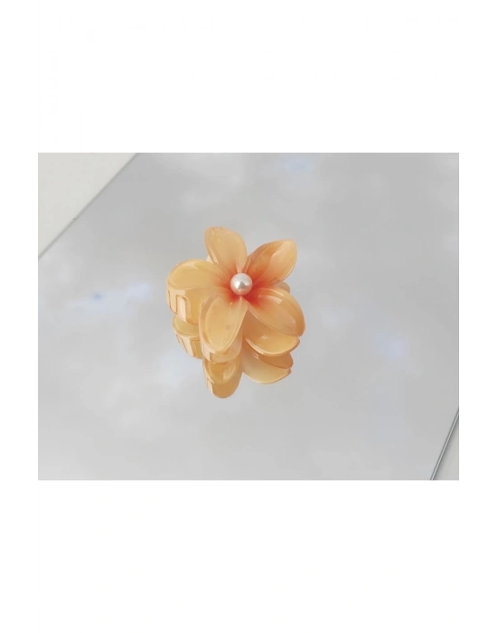 Vintage Çiçek Mandal Toka Lotus Çiçeği Tokası