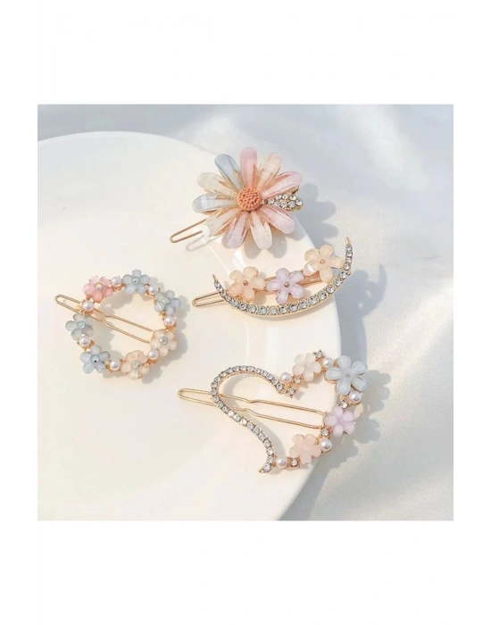 Vintage Dörtlü Yan Toka Seti