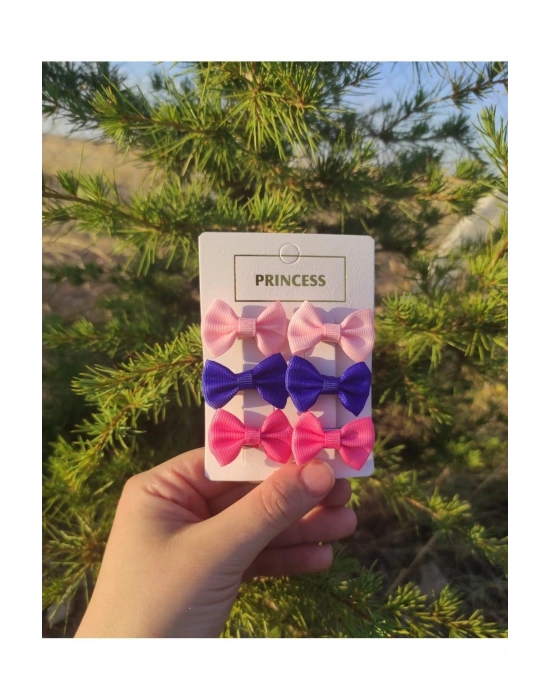 Lily Kız Bebek Çocuk 3 Çift Klipsli Mini Toka