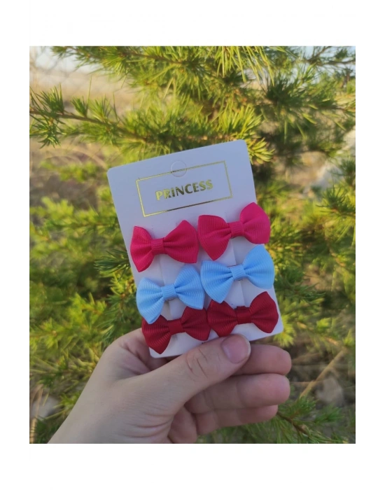 Lily Kız Bebek Çocuk 3 Çift Klipsli Mini Toka