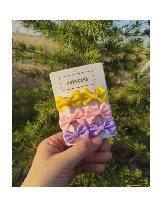 Lily Kız Bebek Çocuk 3 Çift Klipsli Mini Toka