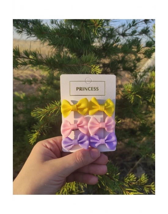 Lily Kız Bebek Çocuk 3 Çift Klipsli Mini Toka