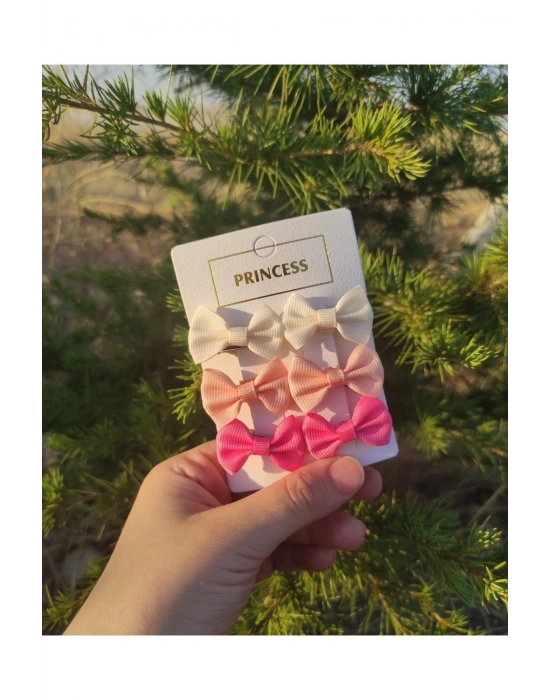 Lily Kız Bebek Çocuk 3 Çift Klipsli Mini Toka