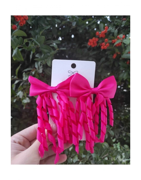 Lily Fuşya Renk Bukle Toka