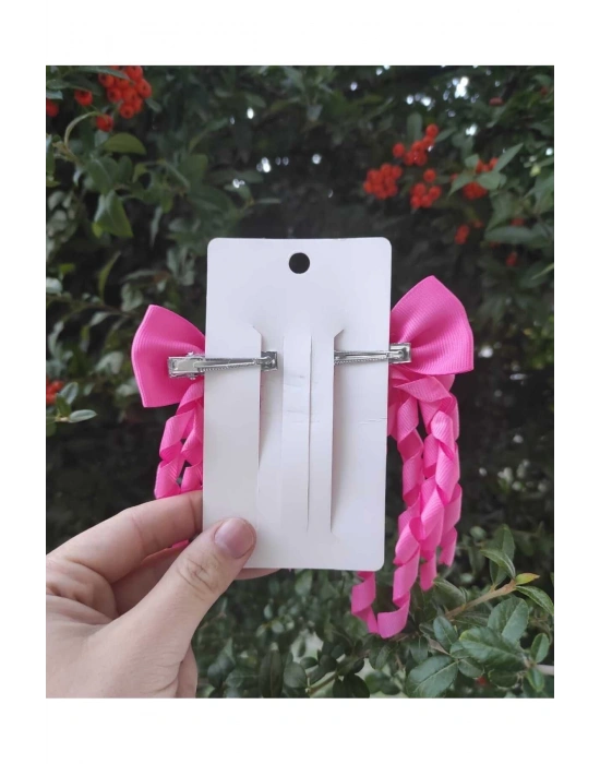 Lily Fuşya Renk Bukle Toka