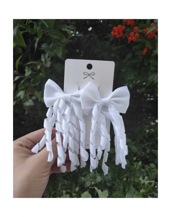 Lily Beyaz Renk Bukle Toka