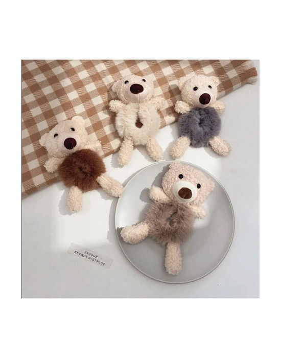 1 Adet Ayı Figür Peluş Simit Toka