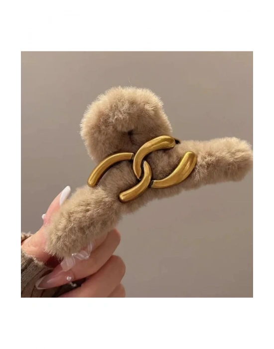 Vintage Zincir Model Peluş Mandal Toka