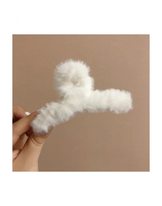 Vintage Peluş Mandal Toka