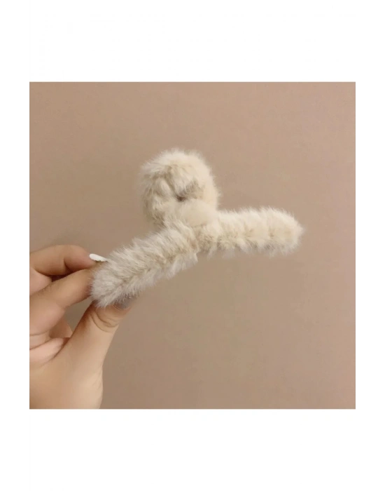 Vintage Peluş Mandal Toka