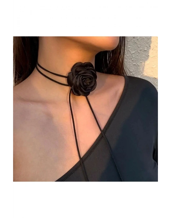 Vintage Gül Choker Kolye