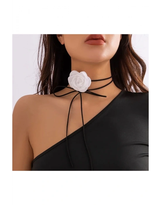 Vintage Gül Choker Kolye