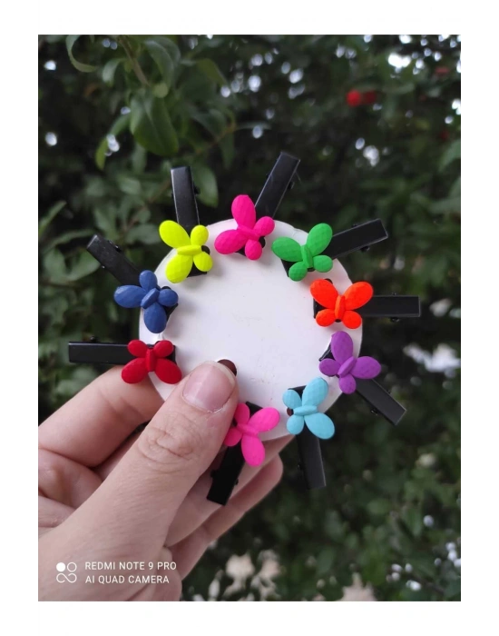 Lily Bebek-Çocuk Kelebekli Mini Klips Toka Seti