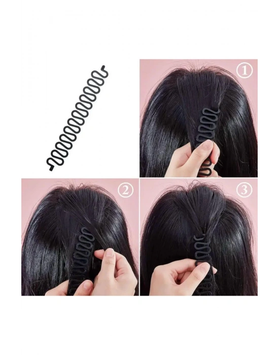 Saç Topuz Yapma ve Saç Örme Aparatı Seti Toka Seti