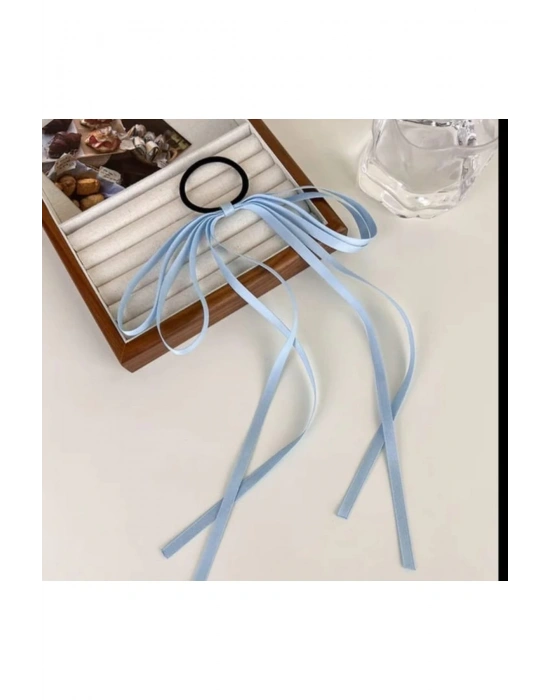 Vintage Mavi Renk Kurdele Toka