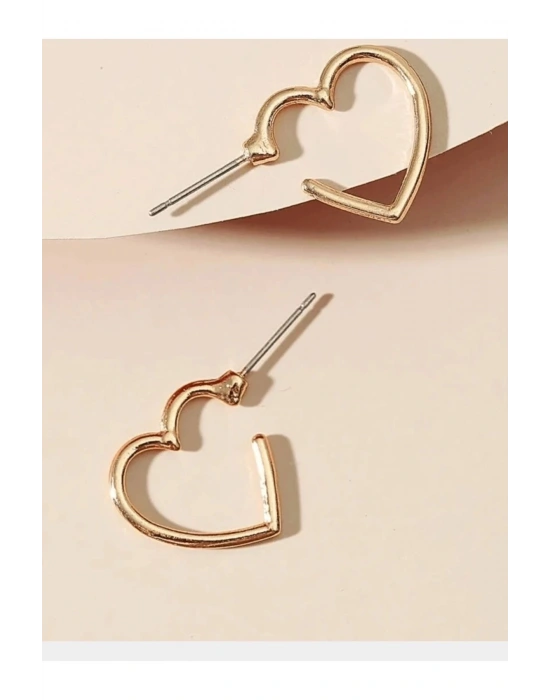 Kadın Kalp Model Küpe