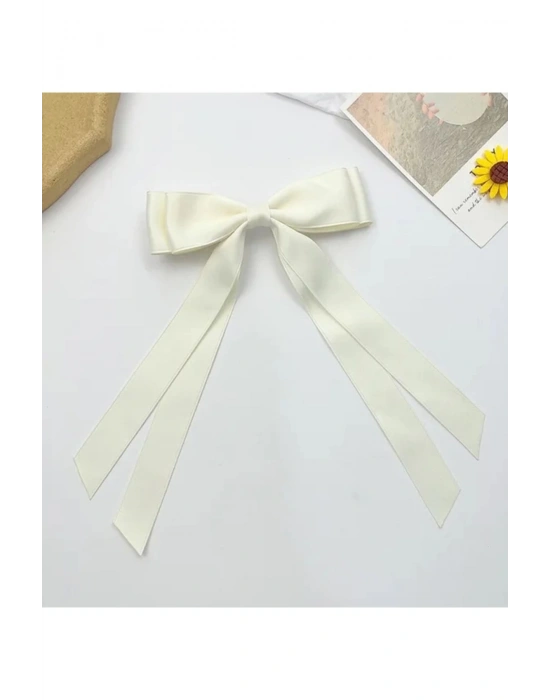 Vintage Çift Katlı Saten Otomatik Klipsli Toka