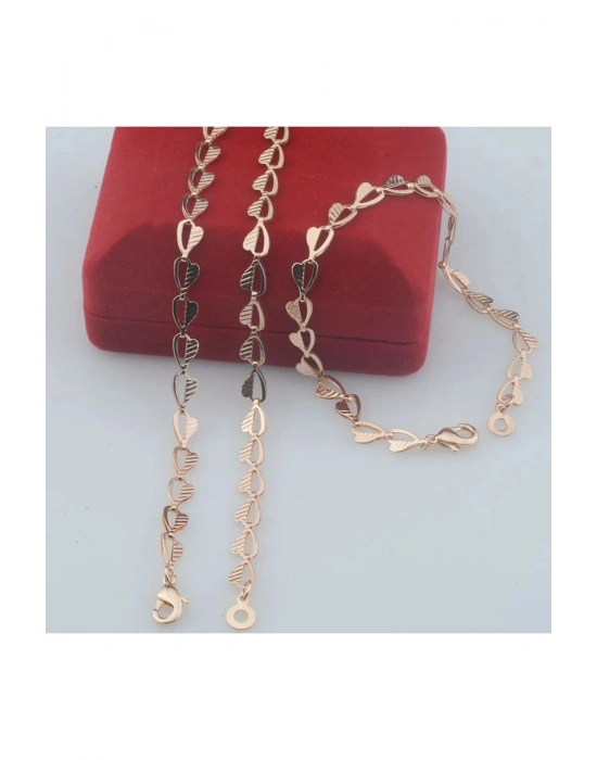 Vintage Kalpli Kolye Bileklik Takım İkili Set