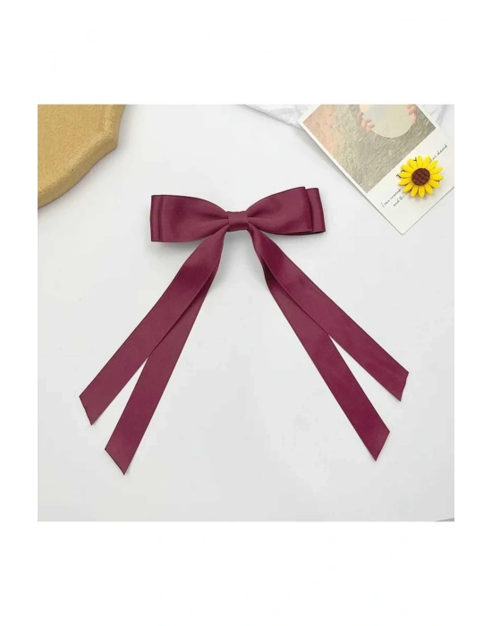 Vintage Çift Katlı Saten Otomatik Klipsli Toka