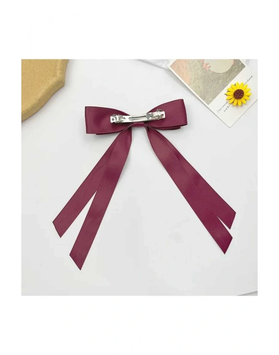 Vintage Çift Katlı Saten Otomatik Klipsli Toka