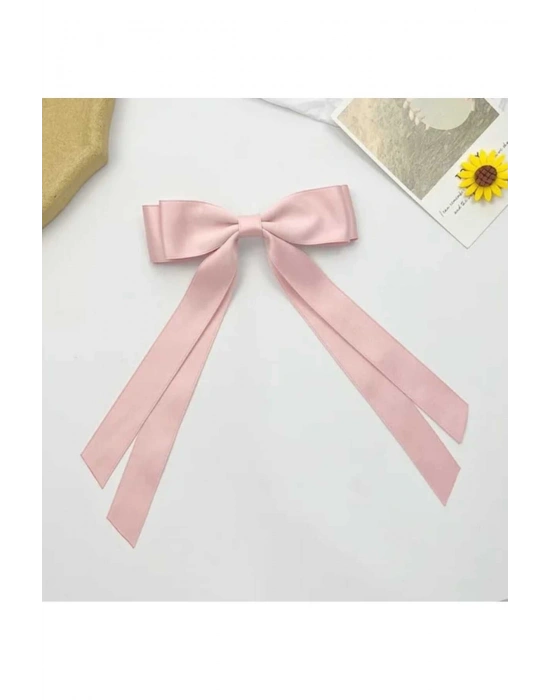 Vintage Çift Katlı Saten Otomatik Klipsli Toka