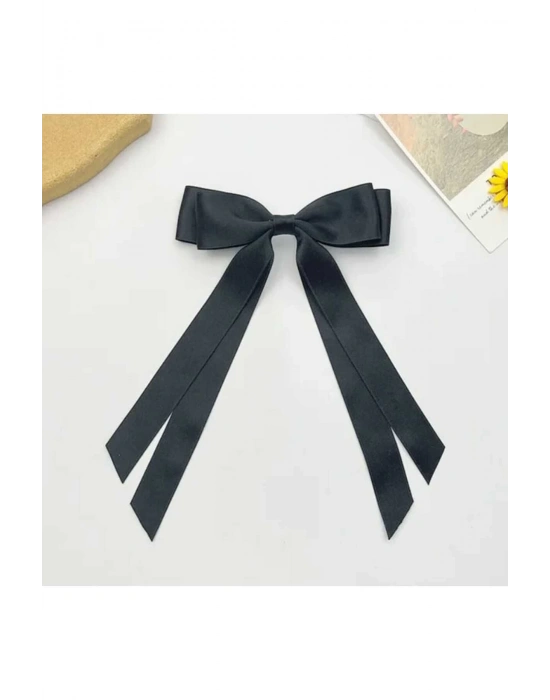 Vintage Çift Katlı Saten Otomatik Klipsli Toka