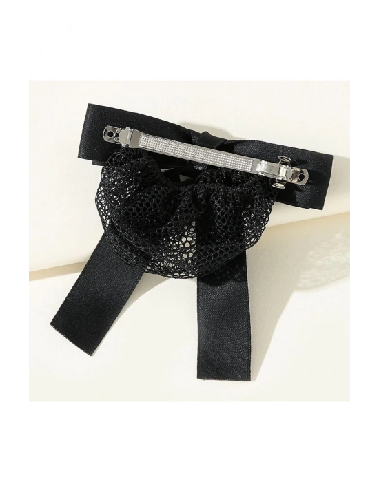 Vintage Fiyonklu File Topuz Tokası Bale Tokası Otomatik Klipsli Fiyonklu File Toka